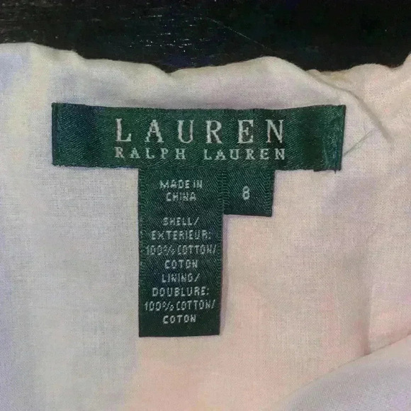 Lauren Ralph Lauren vibrant 100% cotton pleated skirt - Picture 2 of 6